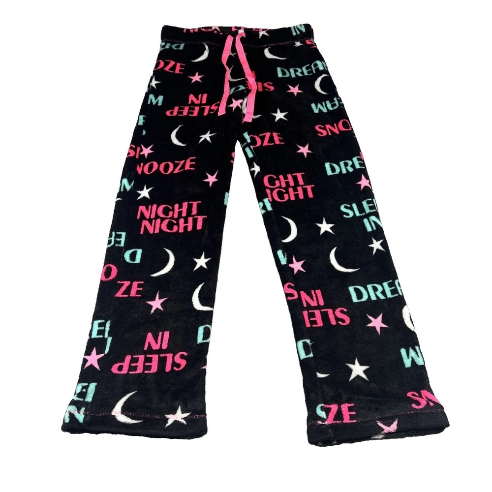 Secret Treasures Women Small 4-6 Lounge Pants Black Pink Stars Moon Celestial